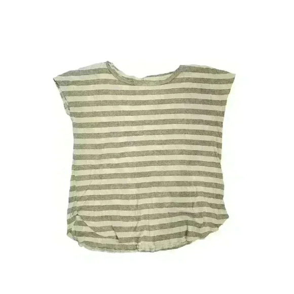 Free People Beach Striped Tops Tee shirt Swim Cover size Large - Picture 1 of 7